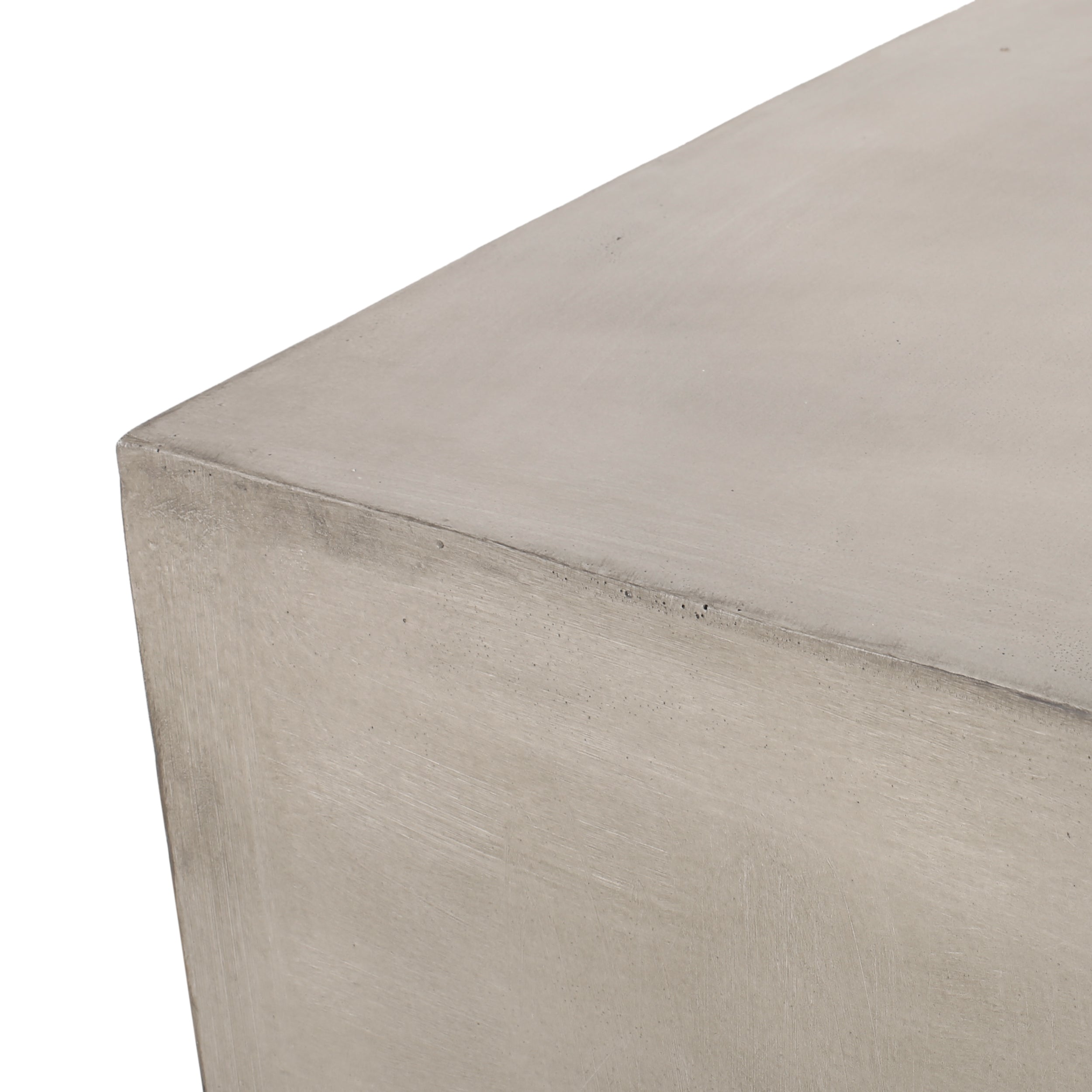 Minimalist Cube Side Table - Light Grey