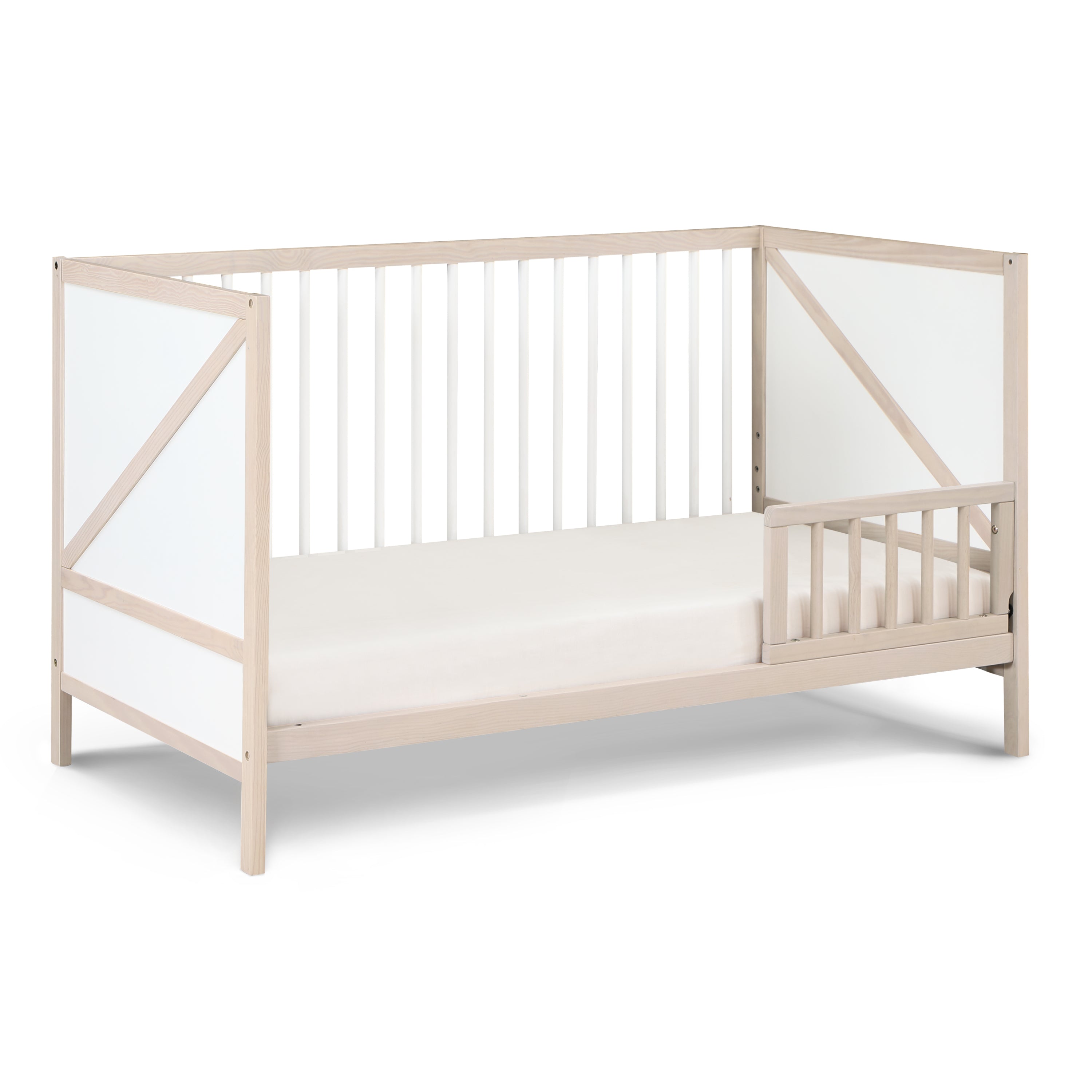 Zen 3-in-1 Crib - Washed Natural/White