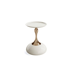 Luxury Design Iron End Table, Minimalist Round Side Table