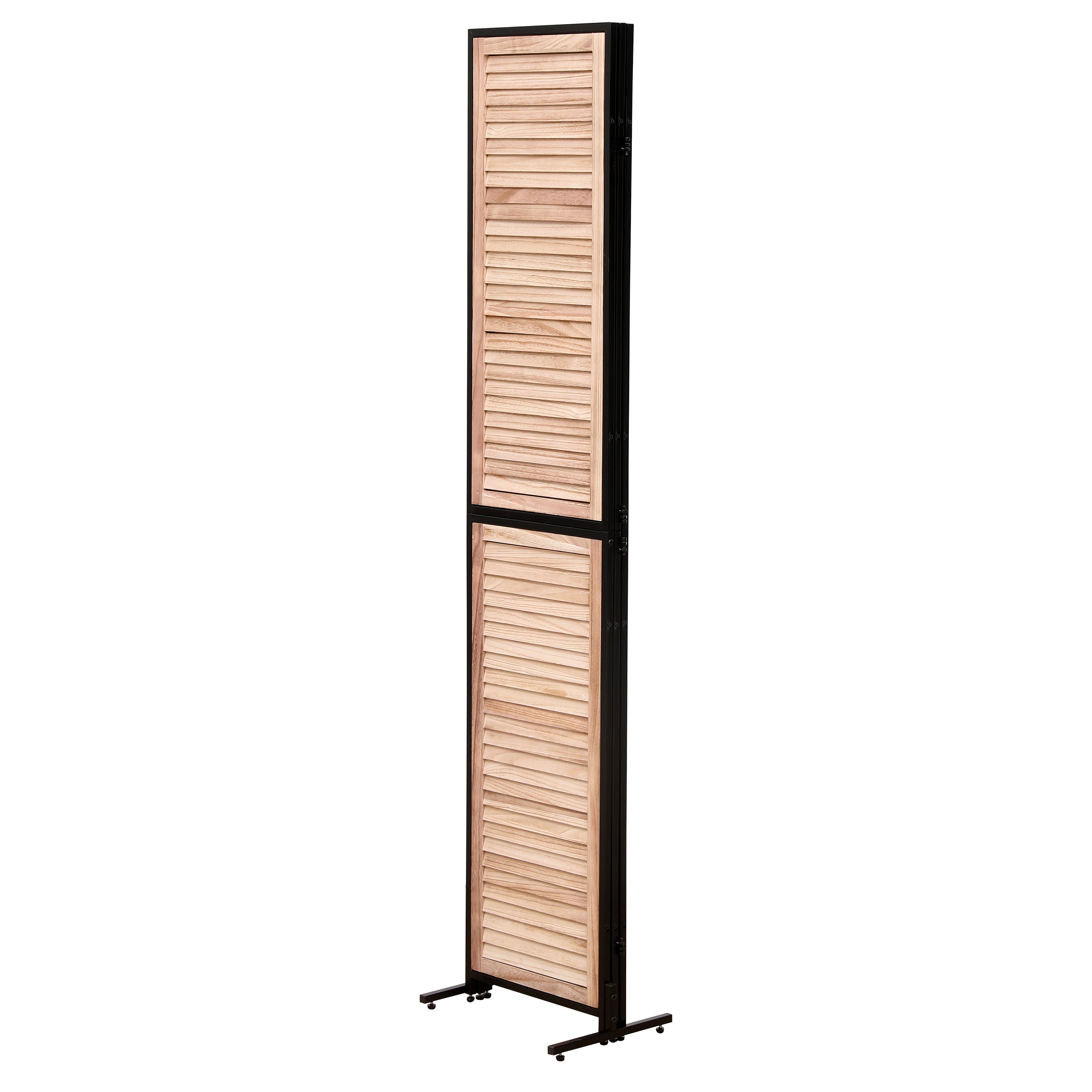 3 Panel Room Dividers and Folding Privacy Screen Natural Wooden Room Partitions 6ft - Natural