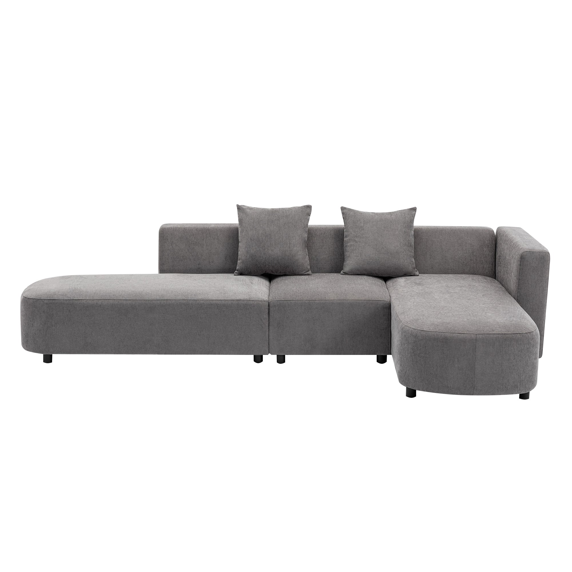 Luxury Modern Style Living Room Upholstery Sofa - Grey