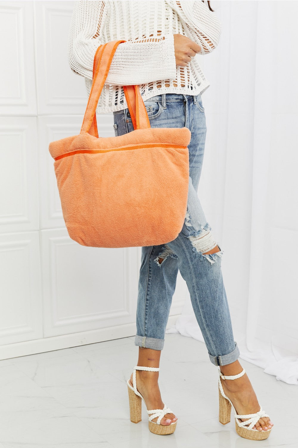 Fame Found My Paradise Tote Bag - Orange