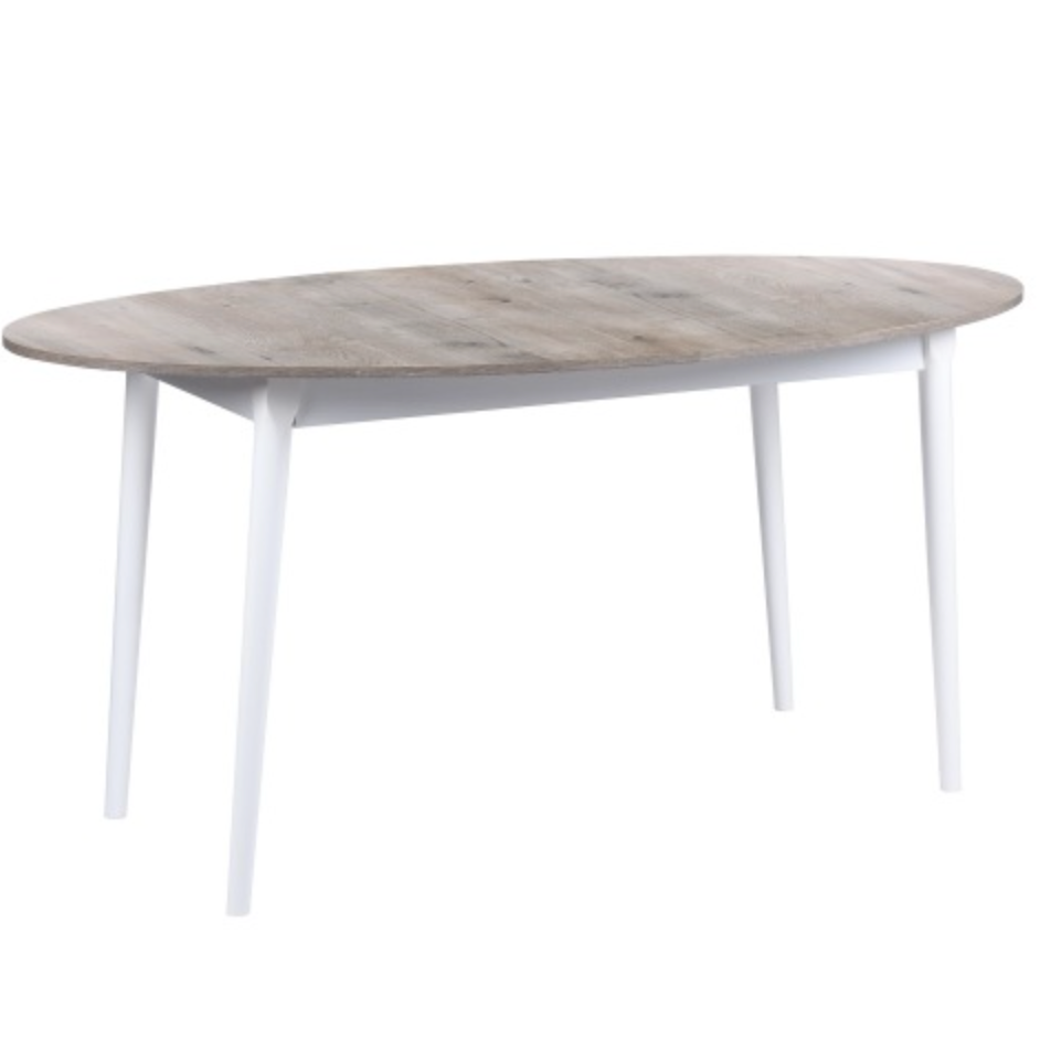 Rustic 63" Oval Dining Table for 4-6 people