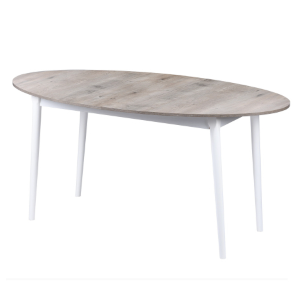 Rustic 63" Oval Dining Table for 4-6 people