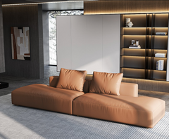 Elegant Modular Sofa Couch - Brown