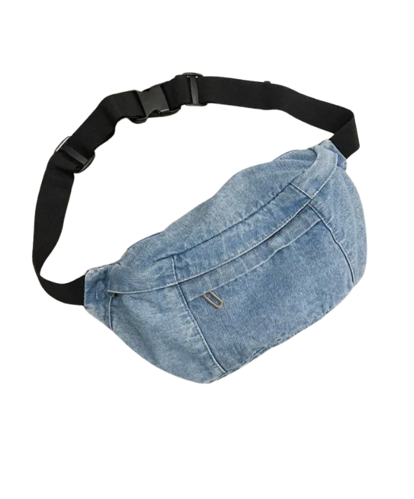 Denim Fanny Pack with Adjustable Belt