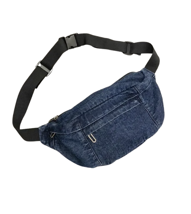 Denim Fanny Pack with Adjustable Belt