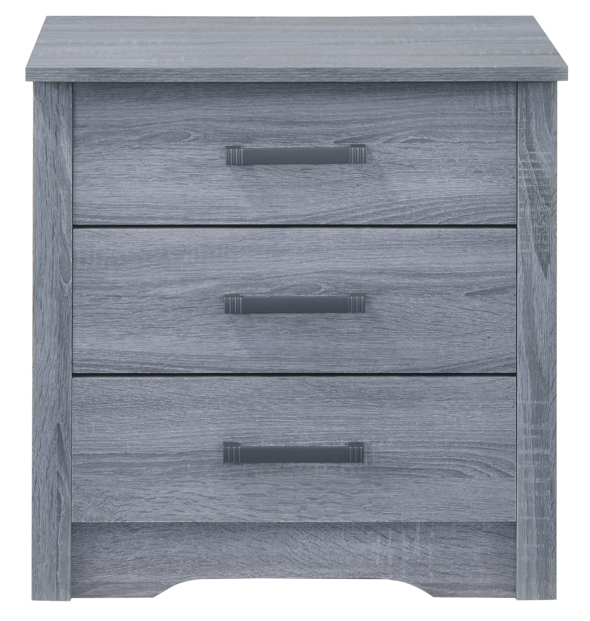 Laminated Grey Finish Nightstand