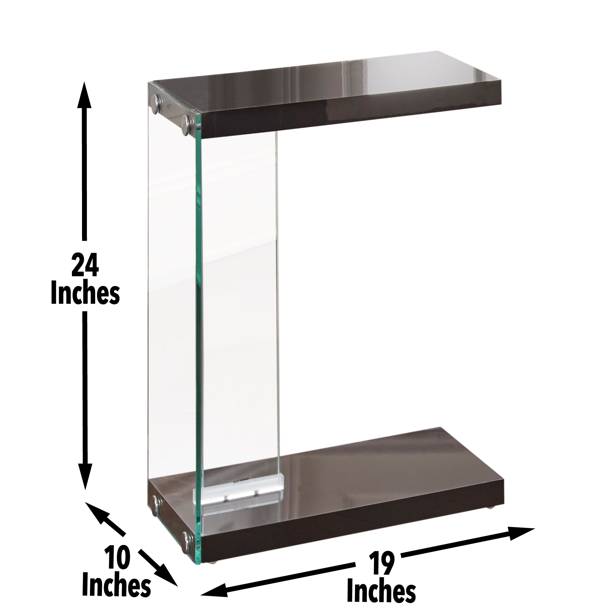 Modern Side End Table - Black