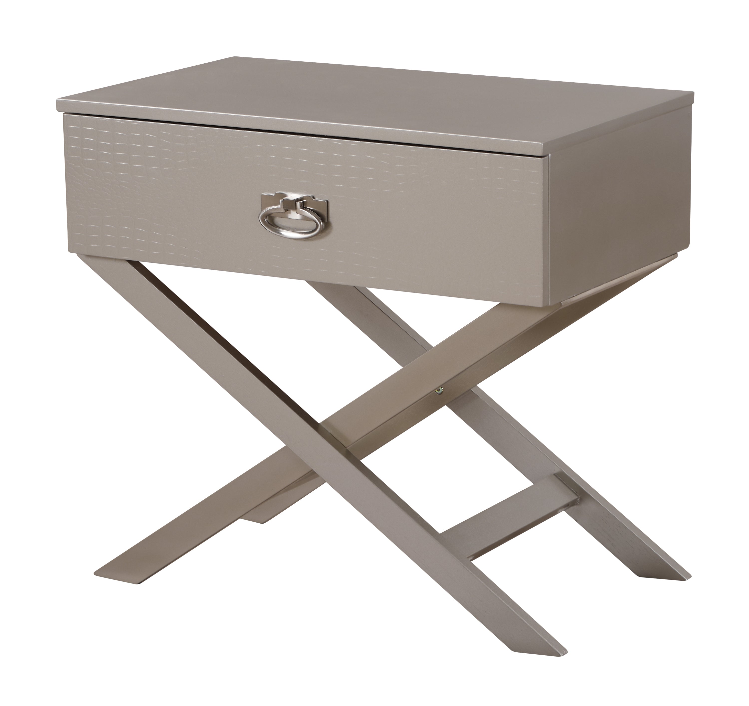 Glory Furniture Nightstand - Silver Champagne