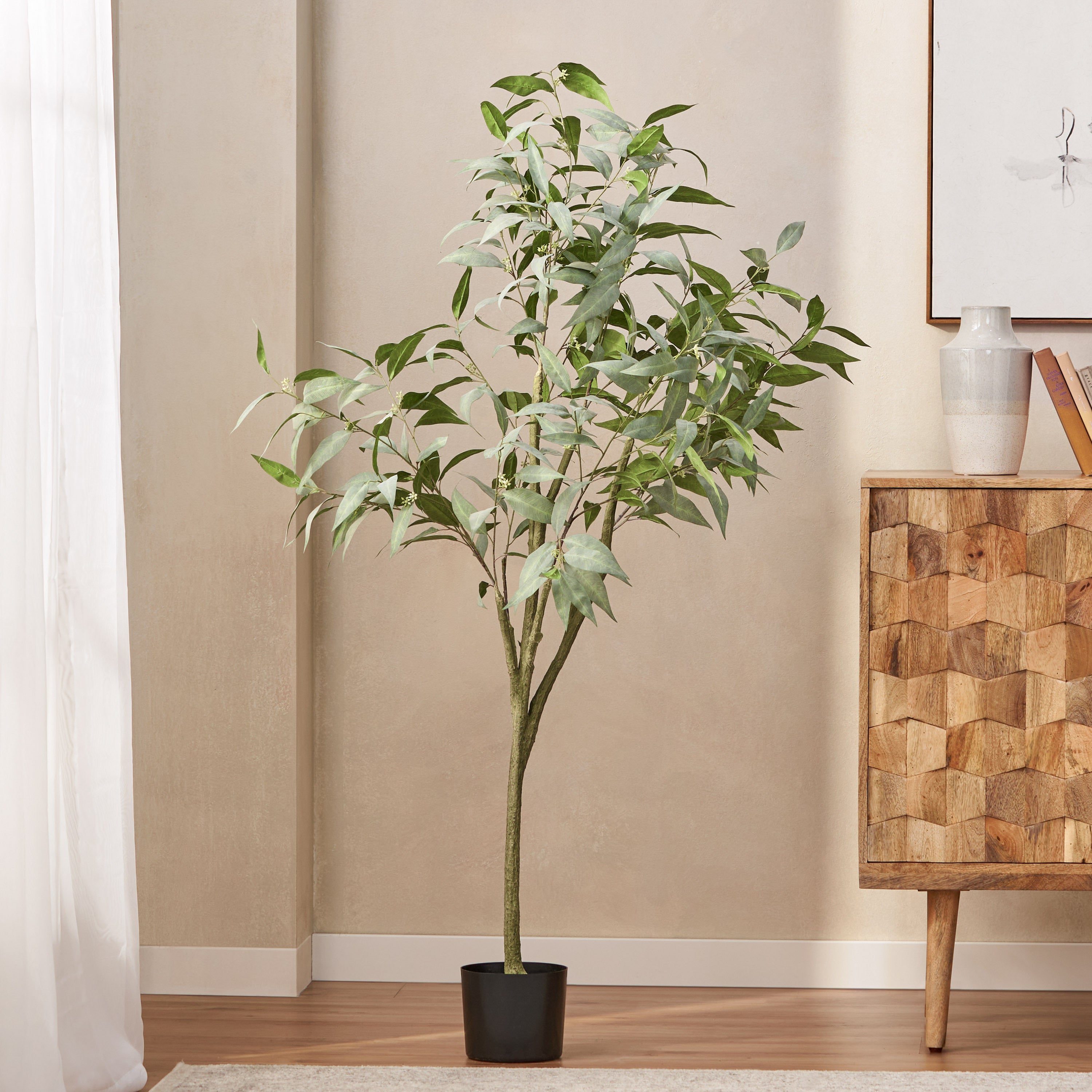 ARTIFICIAL EUCALYPTUS LEAVES BONSAI