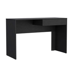 Writing Computer Desk with One Drawer, Black