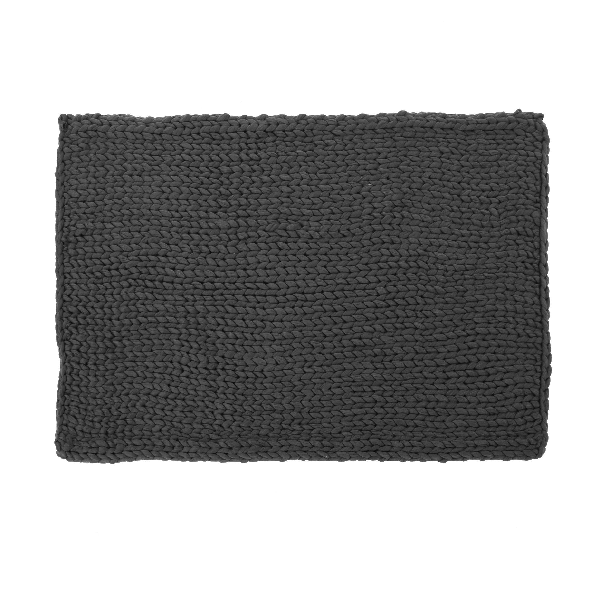 Cozy Dark Grey Throw Blanket