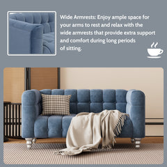 Modern 3-piece Sofa Set - Blue