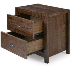 Solid Wood Night Stand, Bedside Table - Espresso