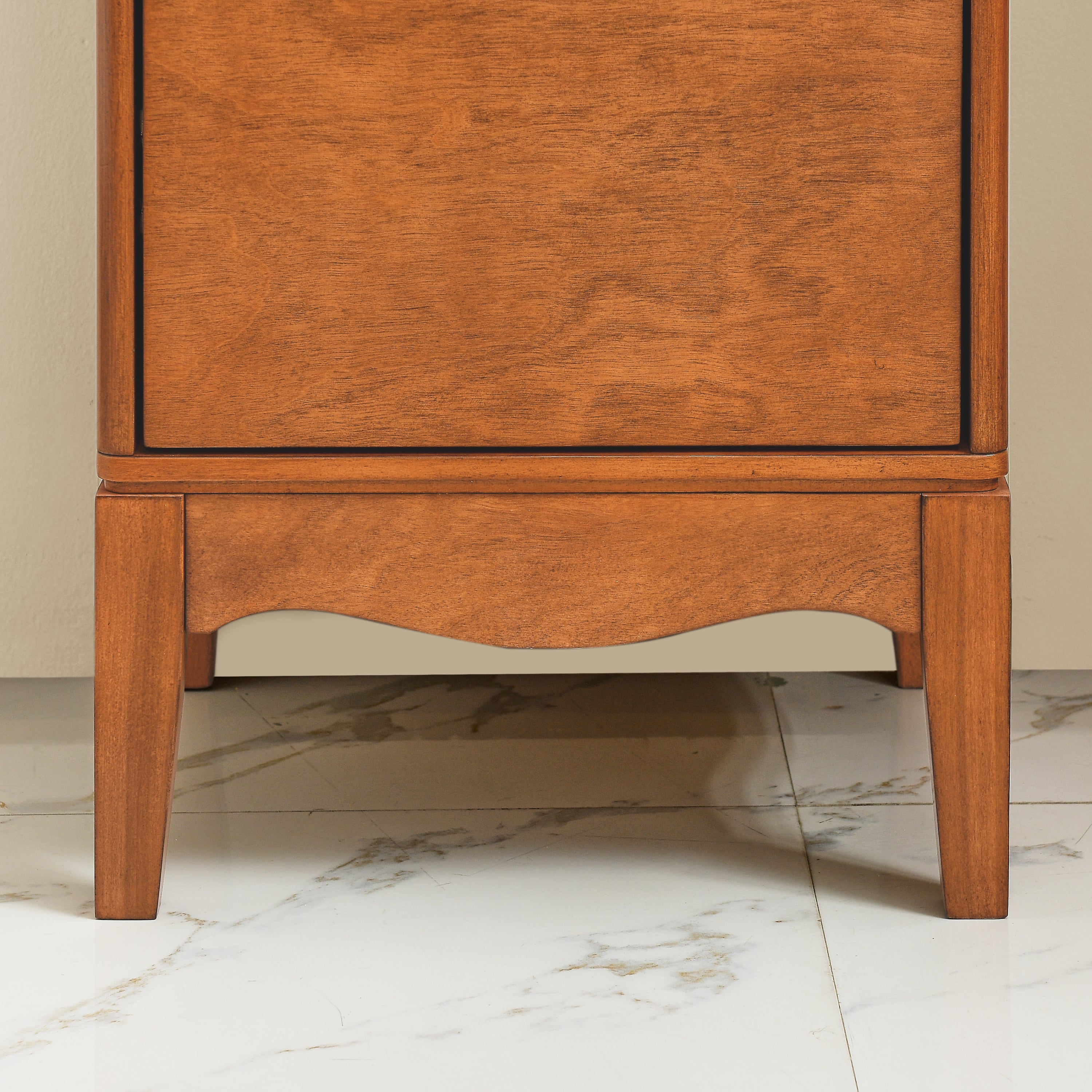 Antique Brown Bathroom Floor Cabinet