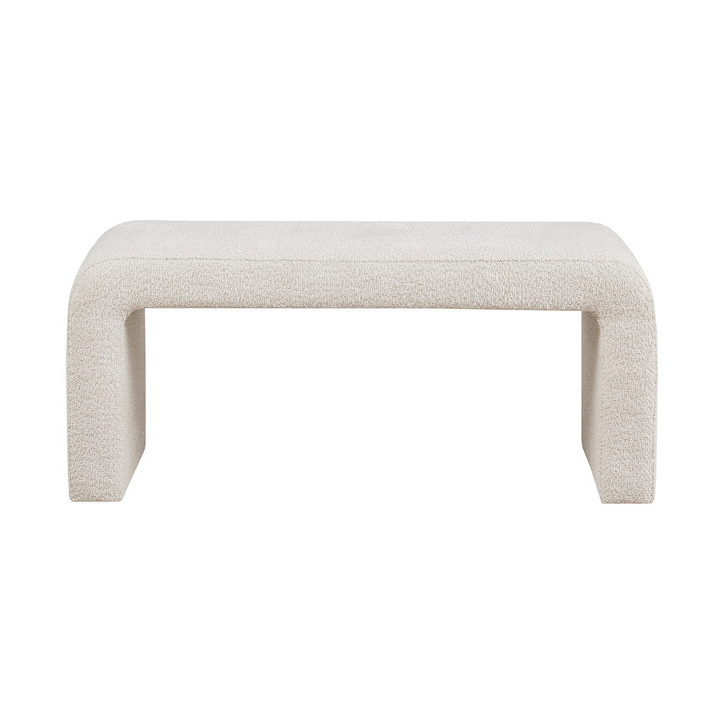 Boucle Waterfall Bench - Cream