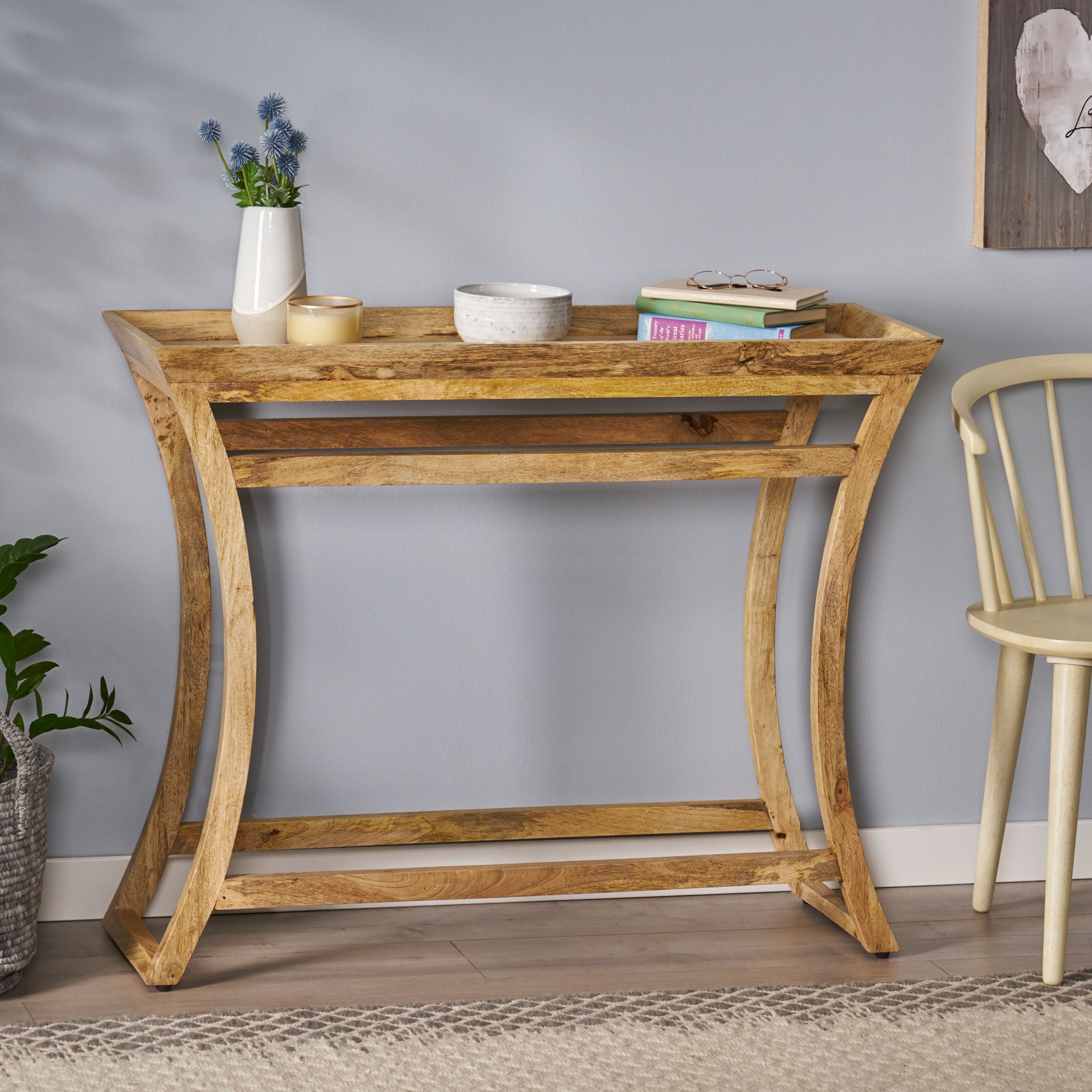 Rustic Natural Mango Wood Console