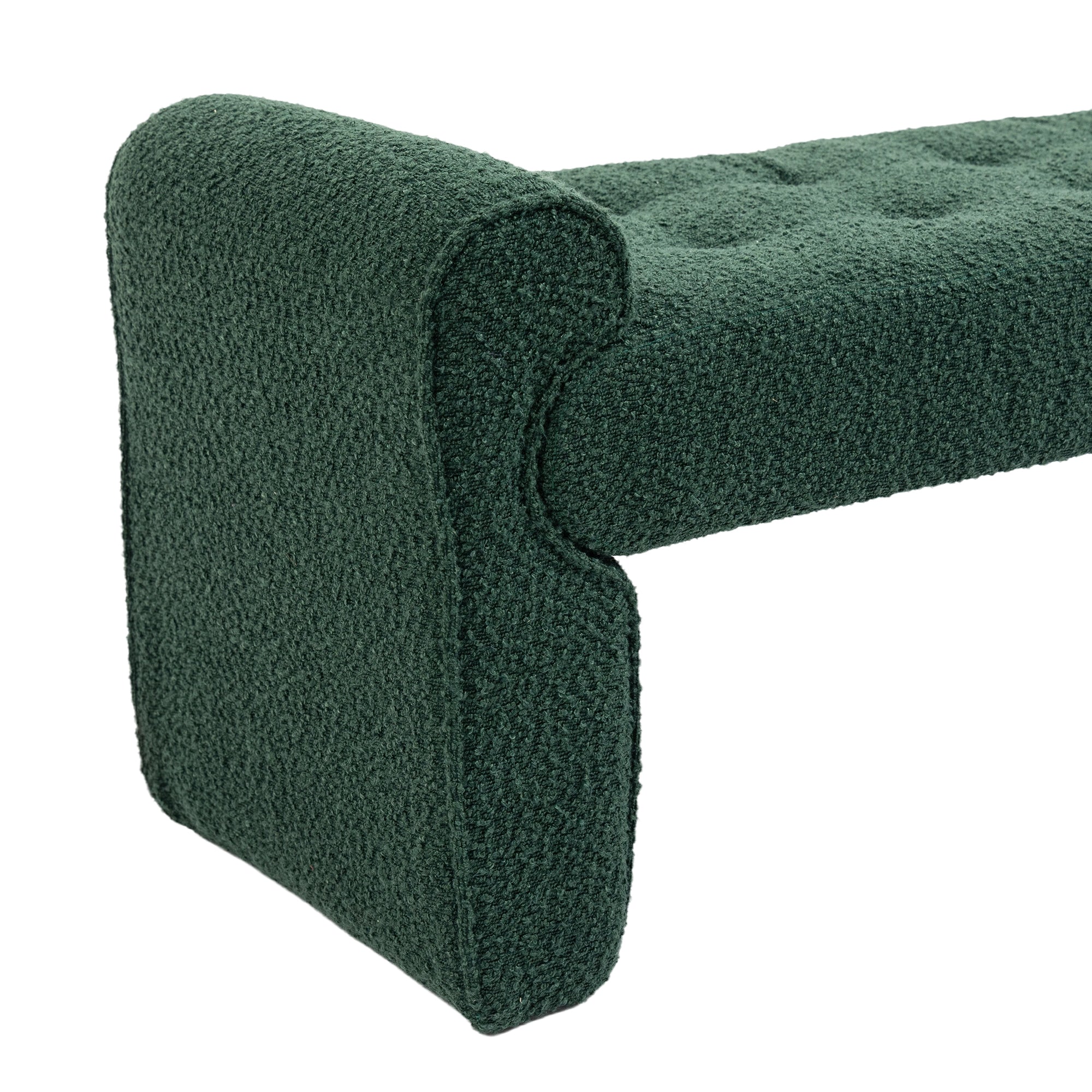 Modern Ottoman Bench - Emerald