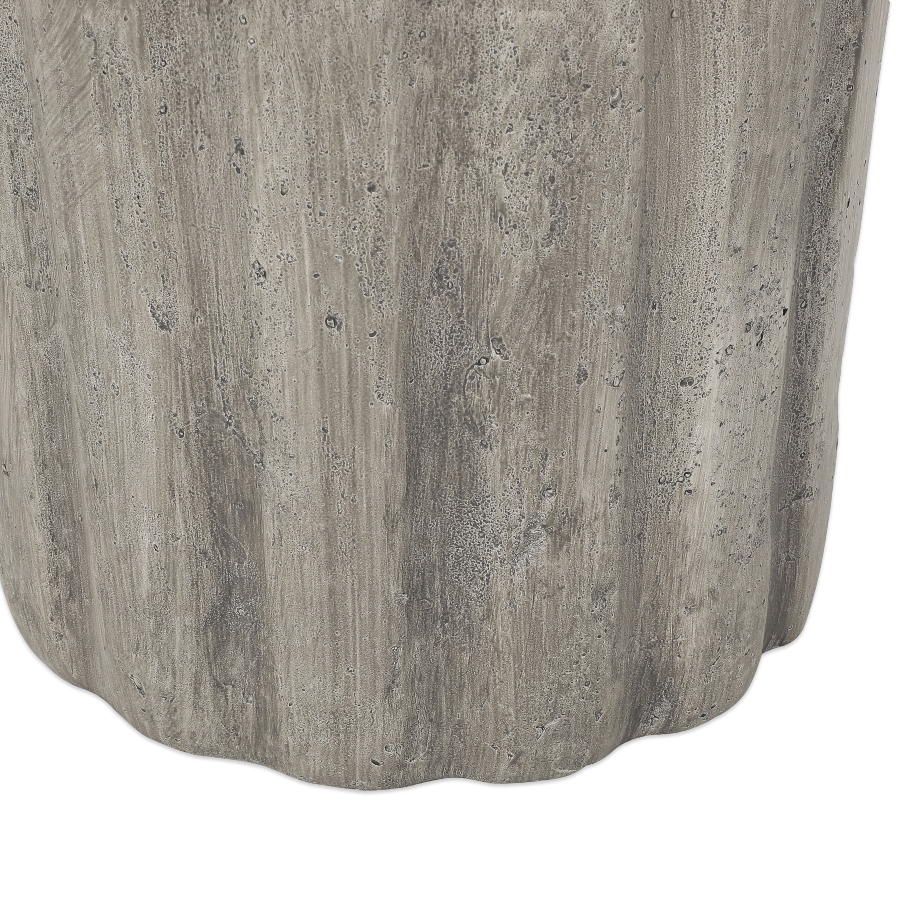 Contemporary Concrete Side Table - Grey