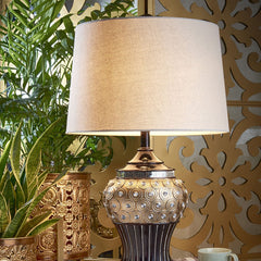 28.75 Inch Gold Resin Table Lamp