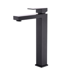 Matte Black Bathroom Faucet Single Handle Tall Vessel Sink Faucet Vanity Bathroom Faucet Basin Mixer Tap