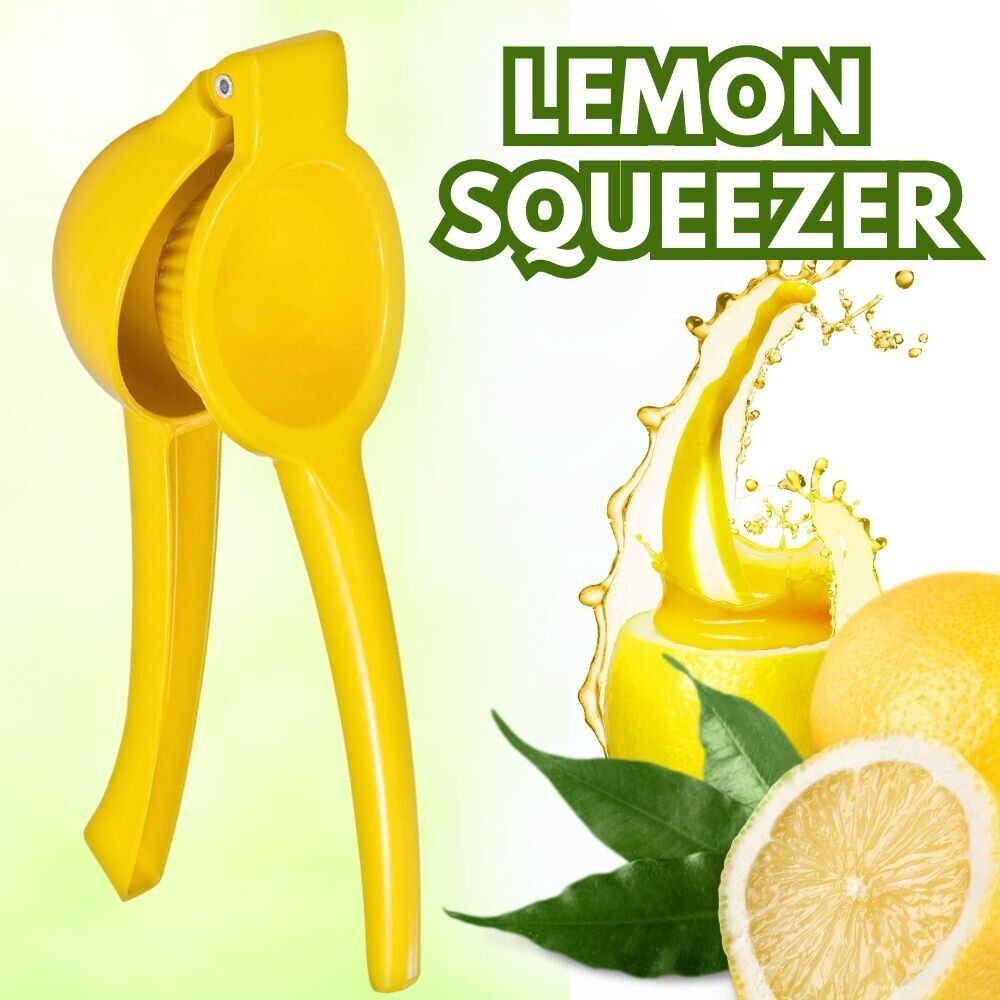 Metal Orange Citrus Lemon Squeezer Fruit Juicer Press Tool - Yellow