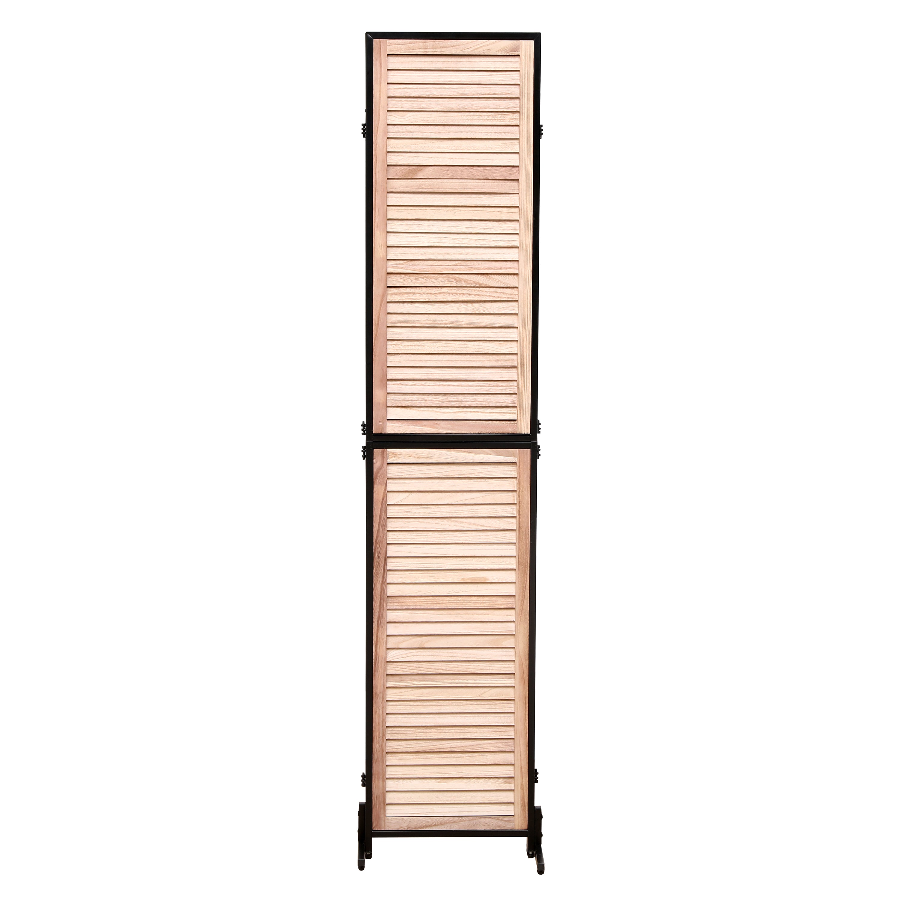 3 Panel Room Dividers and Folding Privacy Screen Natural Wooden Room Partitions 6ft - Natural