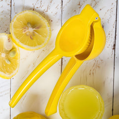 Metal Orange Citrus Lemon Squeezer Fruit Juicer Press Tool - Yellow