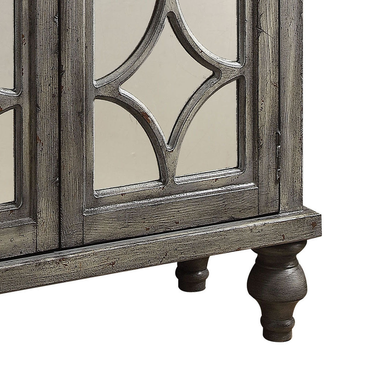 Weathered Grey 2-door Console Table