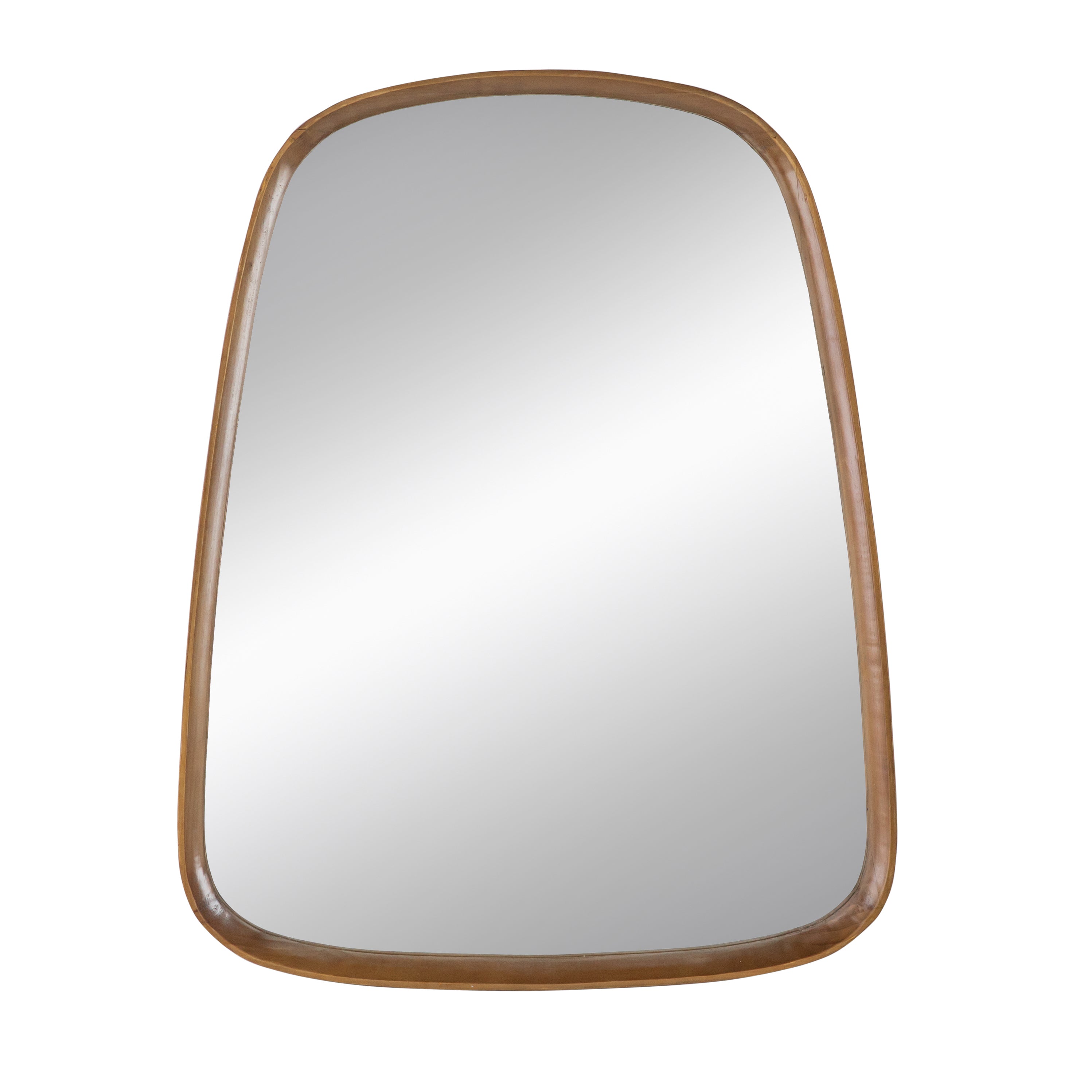 Irregular Mirror with Wood Frame 27"x37"