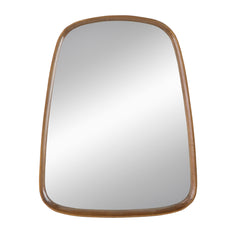 Irregular Mirror with Wood Frame 27"x37"