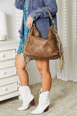 Fringe Detail Shoulder Bag