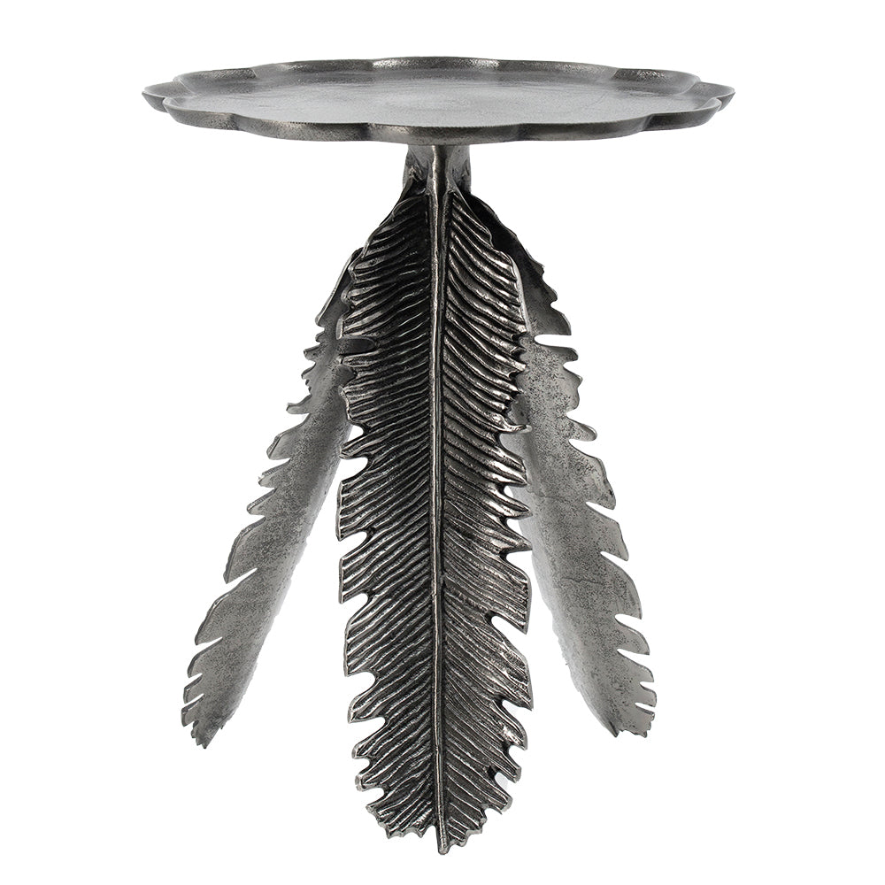 Leaf Side Table - Silver