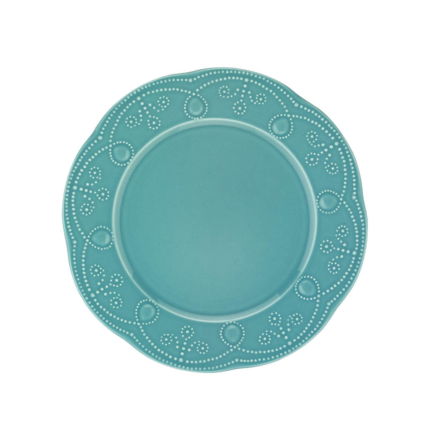 Fulya 12 Pieces Dinnerware Set - Turquoise