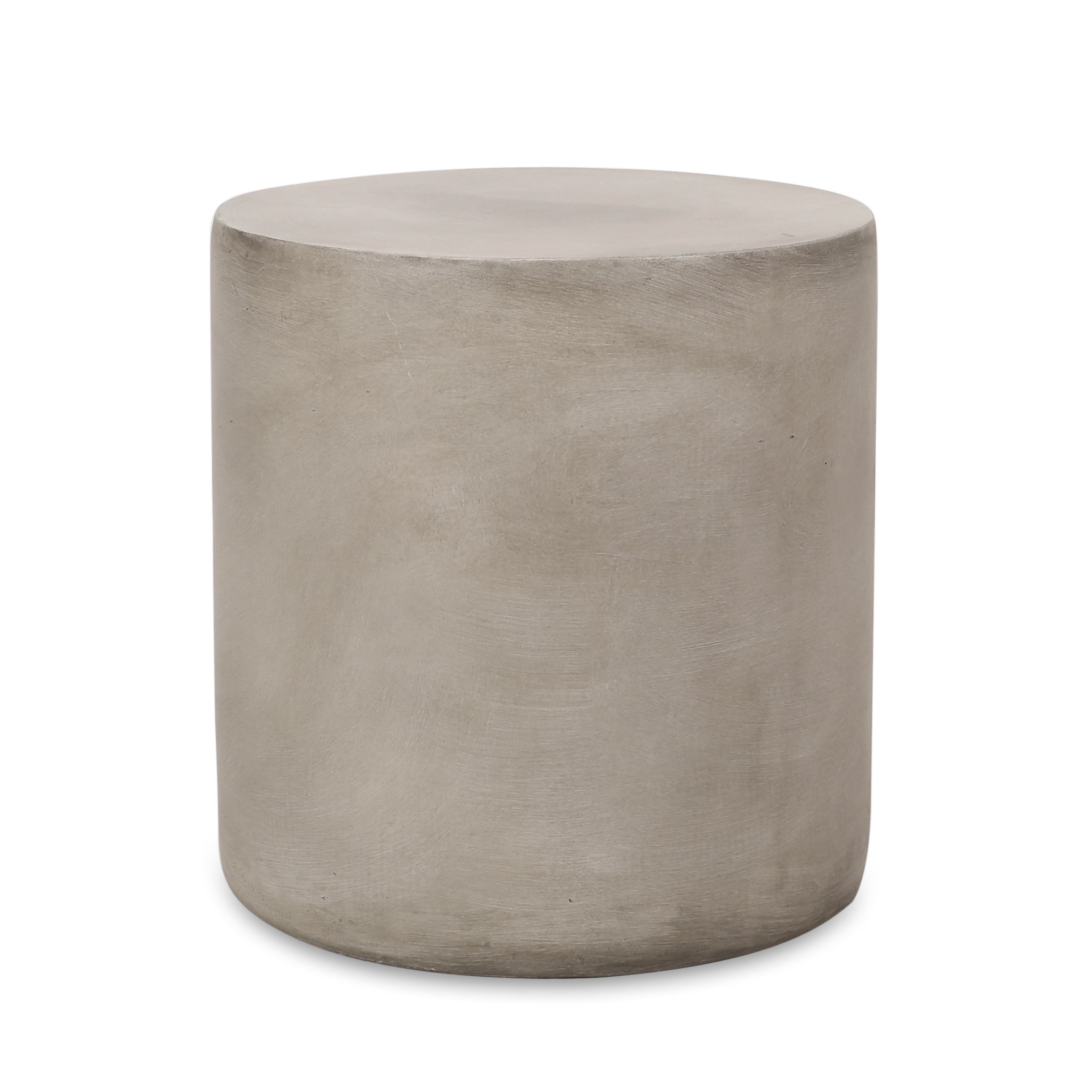 Light Concrete Minimalist Side Table - Light Grey