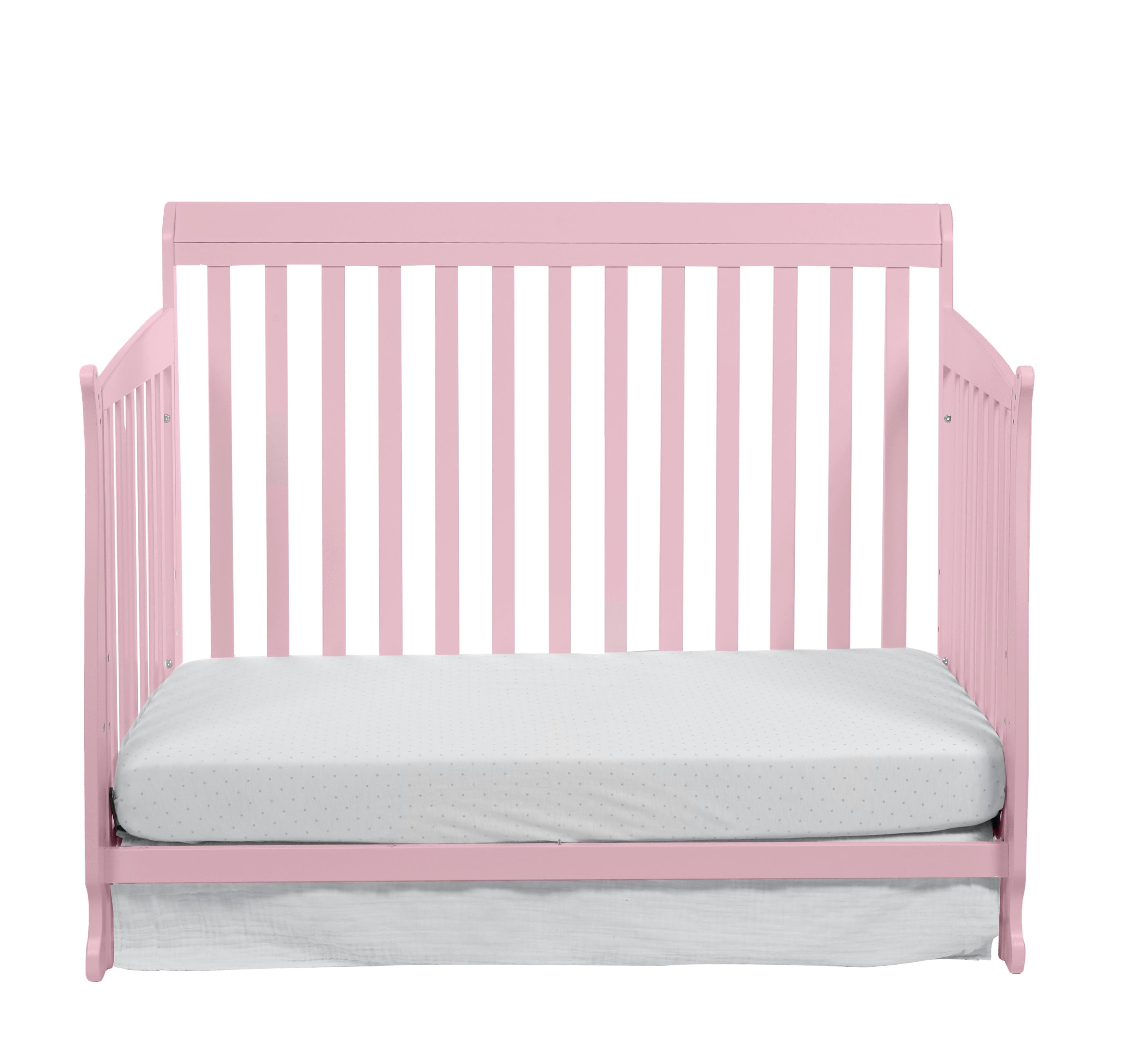 4-in-1 Convertible Crib - Pink