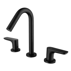 Two-Handle Widespread Bathroom Faucet in Matte Black