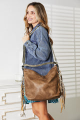 Fringe Detail Shoulder Bag