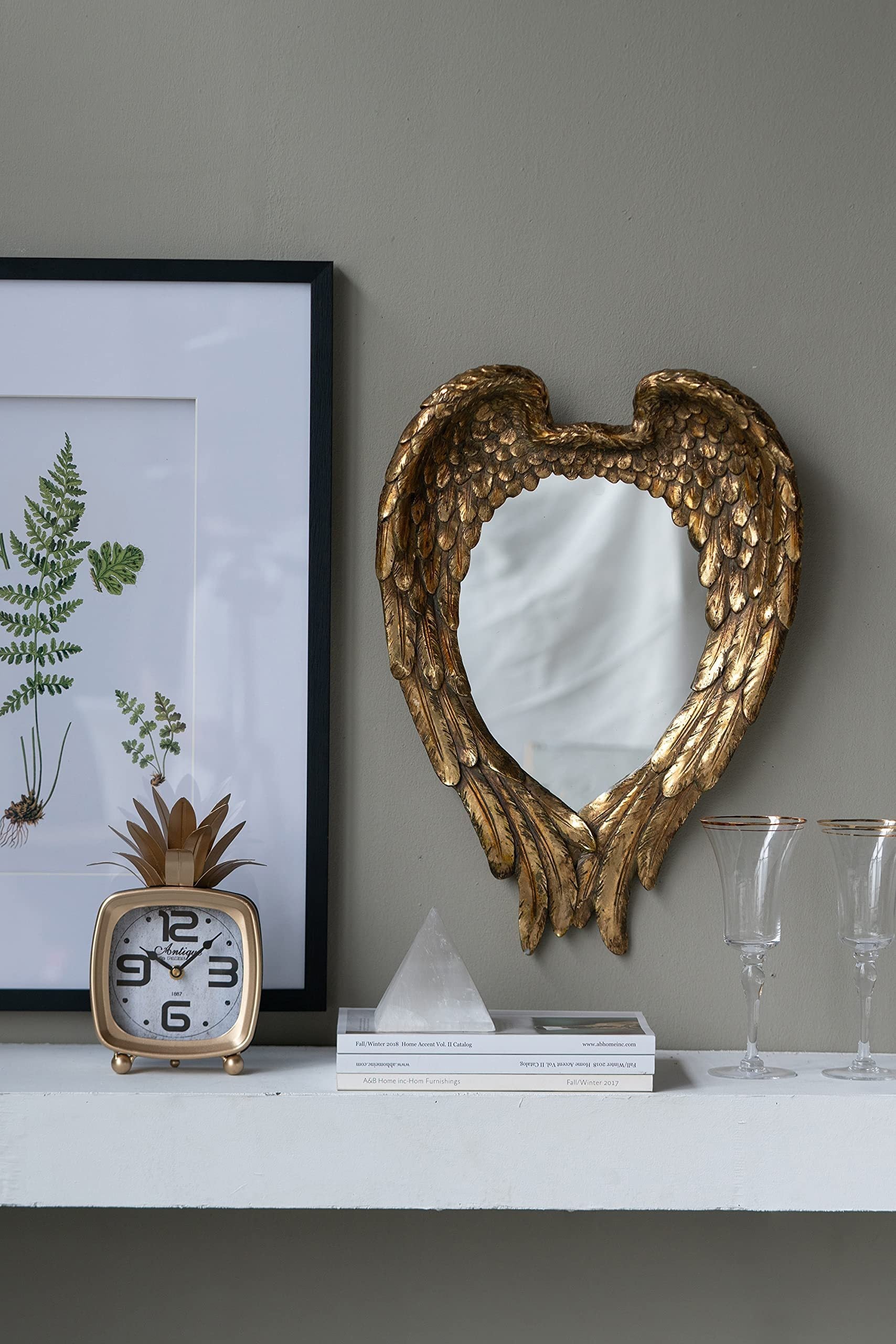 Golden Wing Accent Mirror 22"x16"