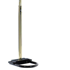 84" Tall Metal Floor Lamp with Polished Brass finish and 5 adjustable Arch Arms