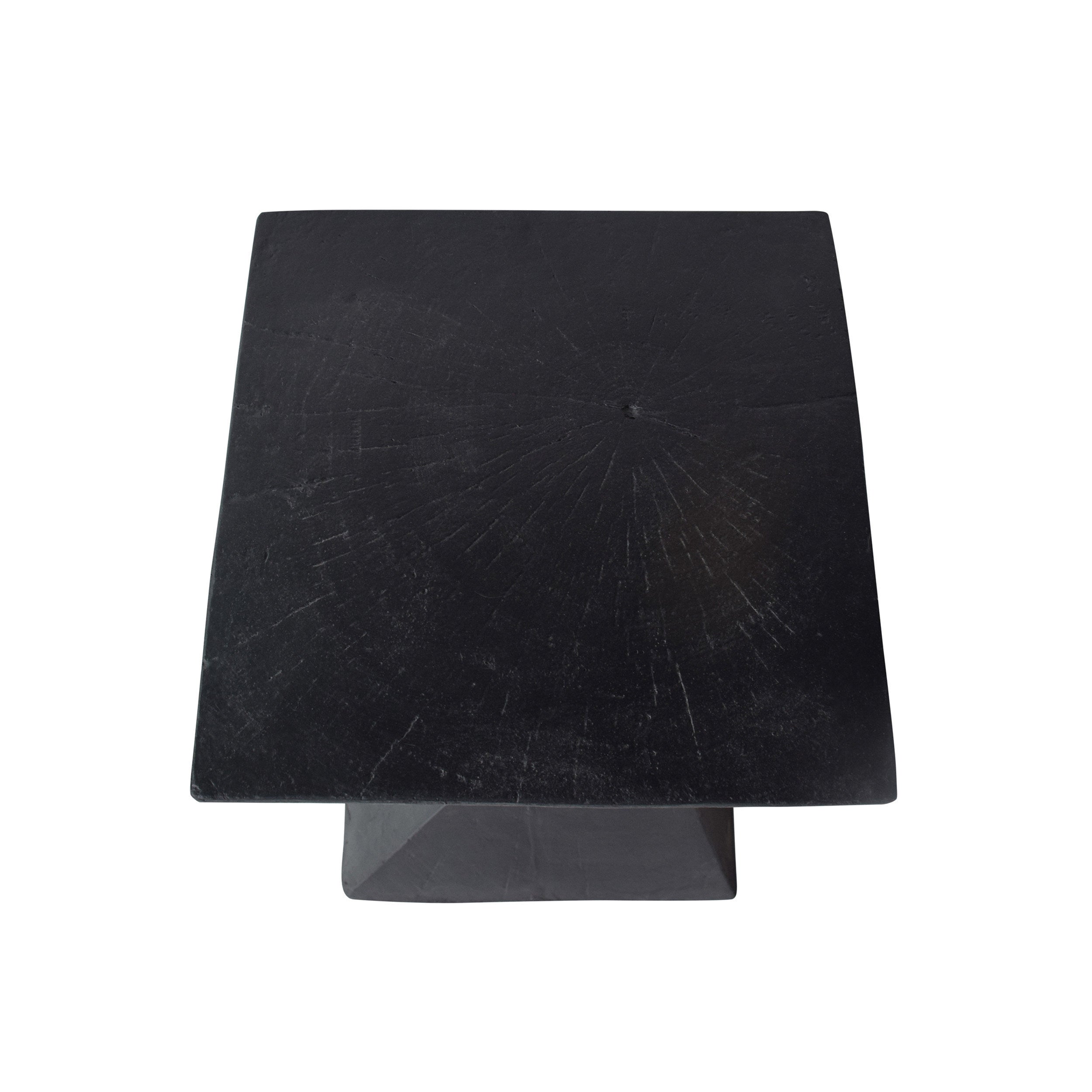 Modern Hourglass Side Table - Black