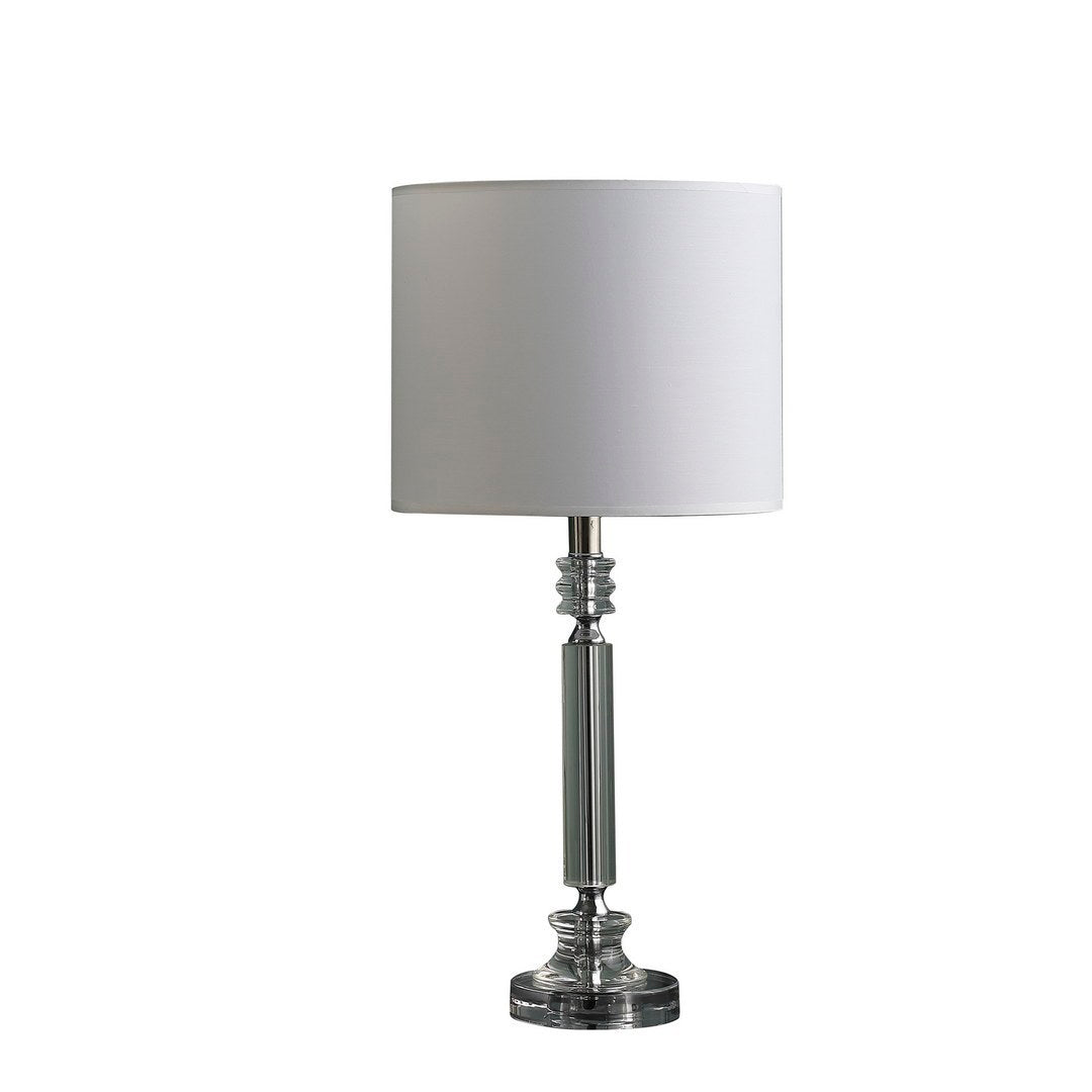 24.5' In Crystal Column Modern Table Lamp