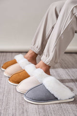 Cozy Faux Fur Round Toe Slippers