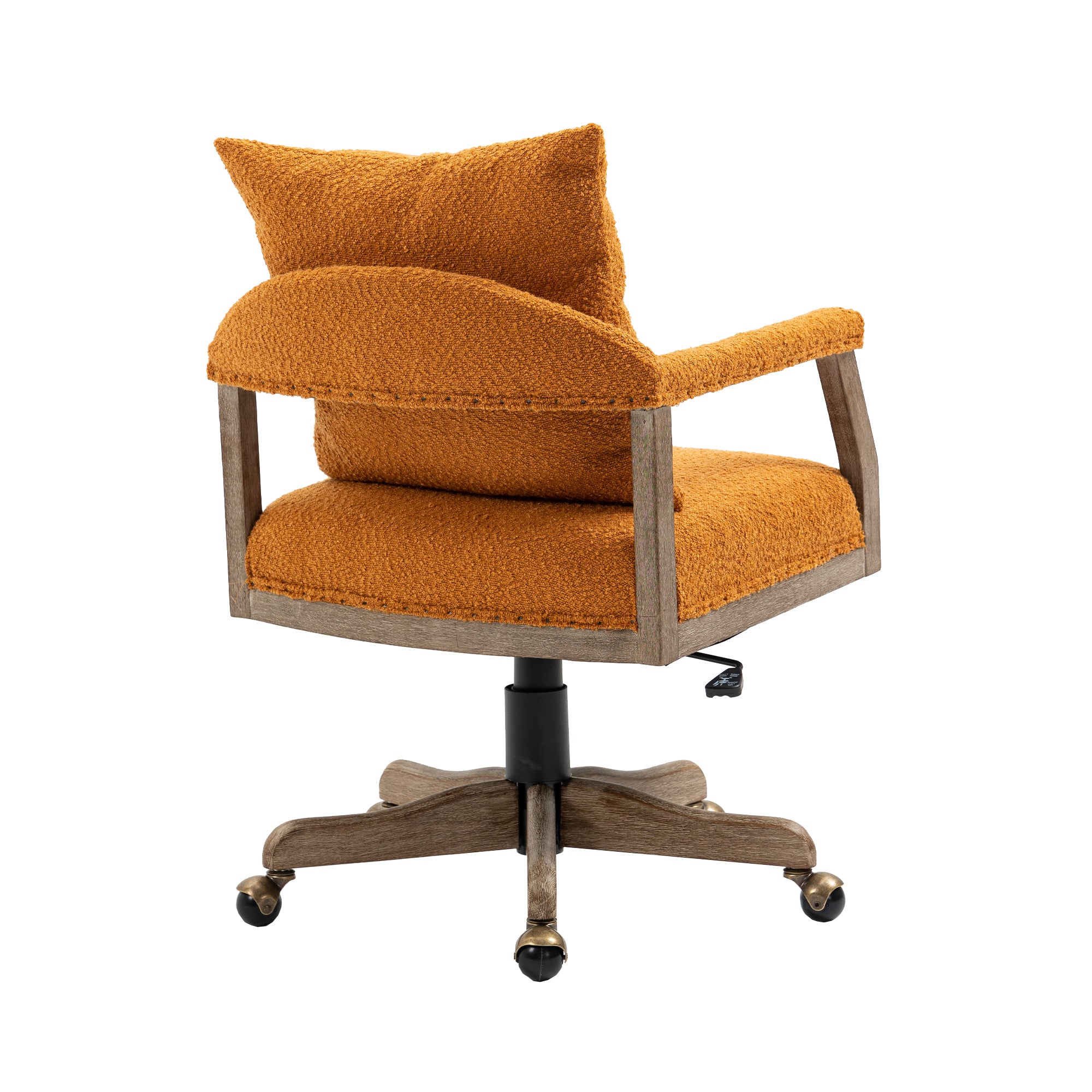 Chair Office Chair Adjustable Swivel Chair Fabric Seat Home Study Chair - Orange