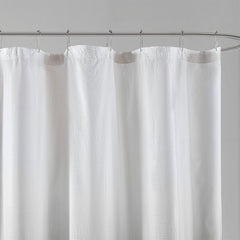 Ombre Printed Seersucker Shower Curtain - Grey