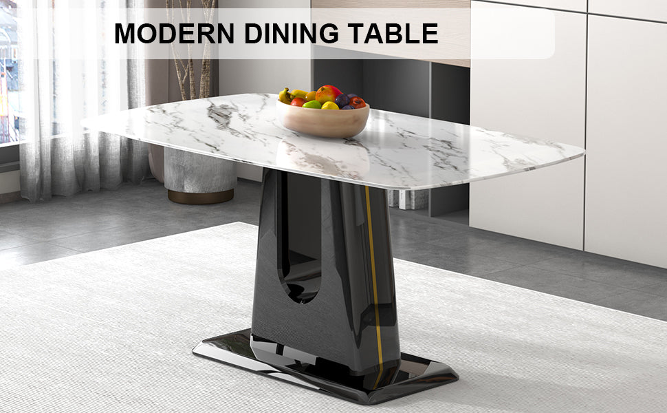 Modern and Luxurious Dining Table - White