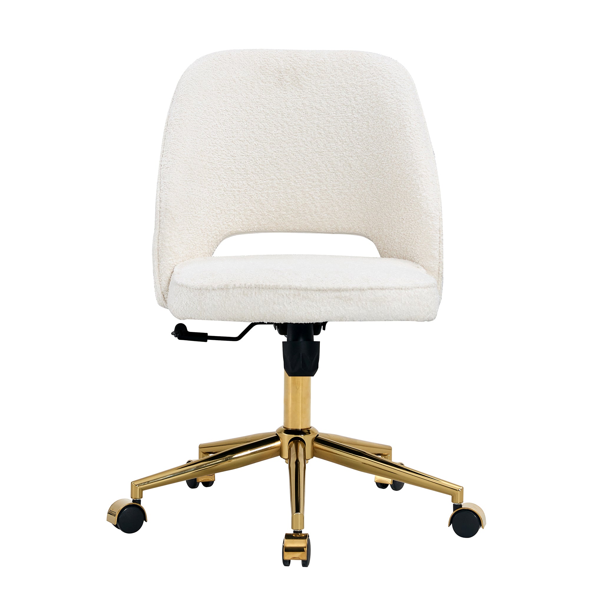 Modern Office Chair Adjustable 360 ° Swivel Chair - White