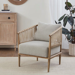 Modern Accent Arm Chair - Natural