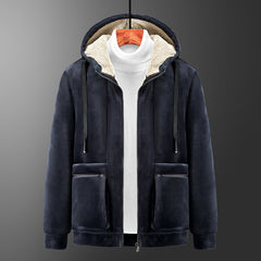 Men Sweater Hooded Fleece Jacket